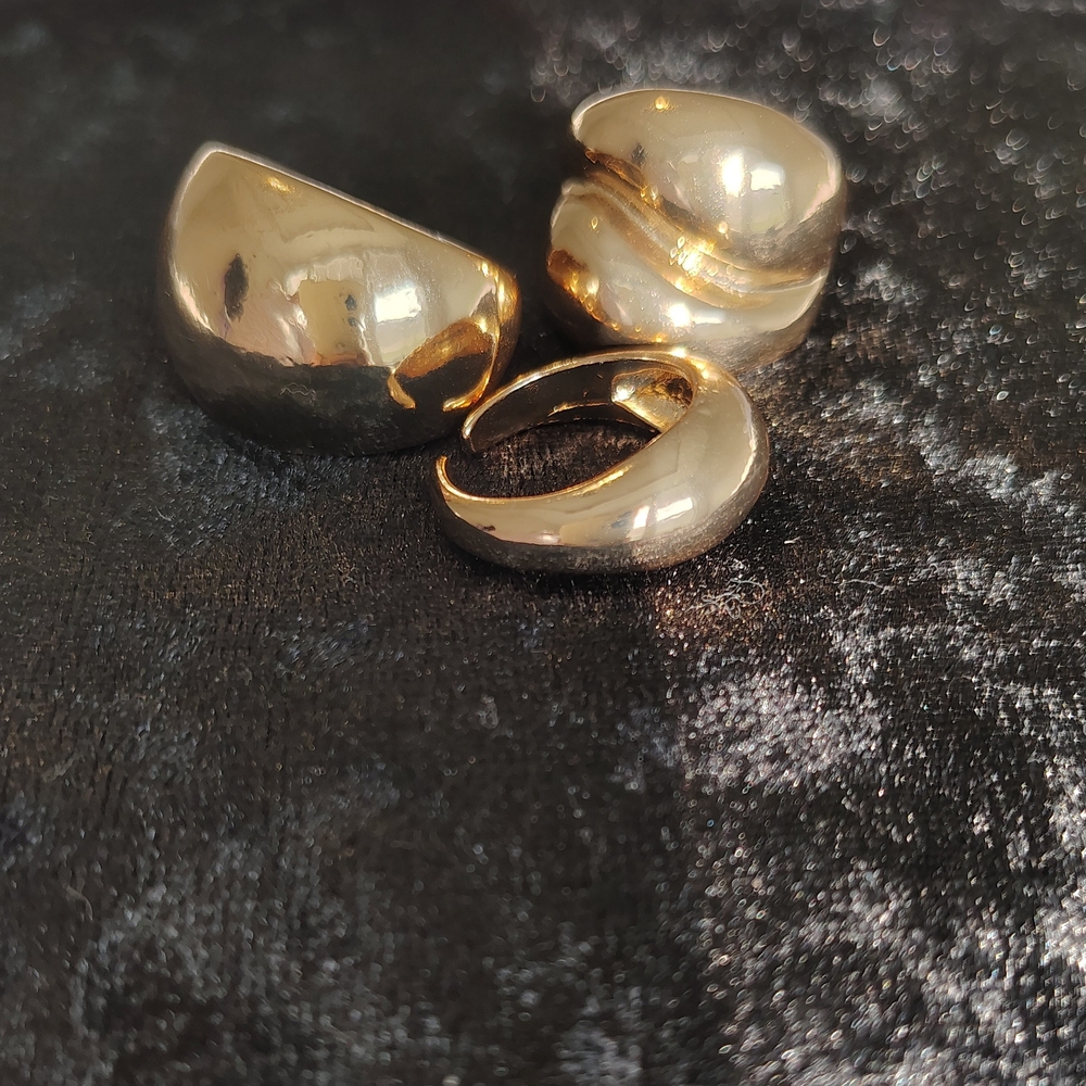 Gold Statement Rings - Picture 2 of 8